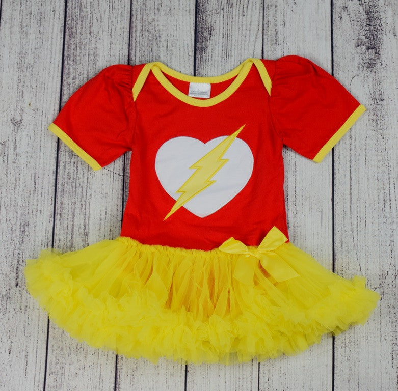 Flash Inspired Tutu Onesie