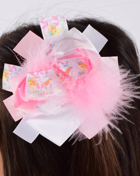 Team Inspired 6in Marabou Boutique Bows