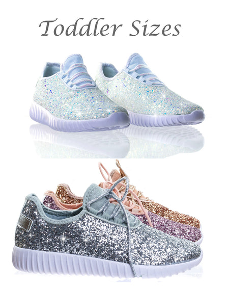 Forever Fashion Glitter Tennis Shoes (Adult Sizes)