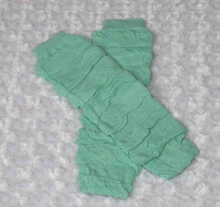 Quatrefoil Leg Warmers - Green