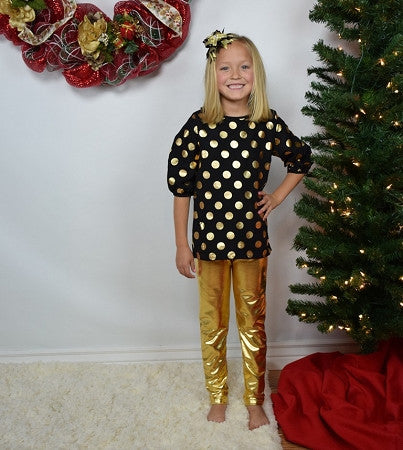 Sequin Pants - Gold