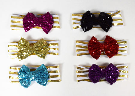 Metallic Girls Head Wraps