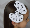 Black Cotton Headband w/Polka Dot Big Bow - Gabskia