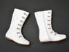 The Stella Leather Boot - Off White - Gabskia