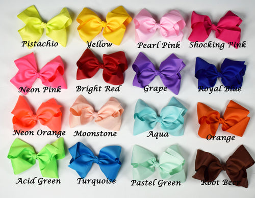 9in Chunky Bows - (More Colors) - Gabskia