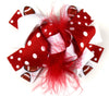 Team Inspired 6in Marabou Boutique Bows - Gabskia