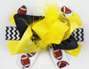 Team Inspired 6in Marabou Boutique Bows - Gabskia