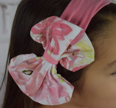 Sequin Ears Headband w/Chunky Bow