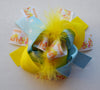 Happy Easter Marabou Boutique Bow - Gabskia