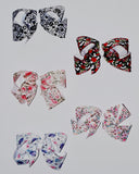 9in Printed Ribbon Chunky Bows (More options) - Gabskia