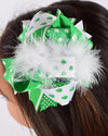 St Patricks 6in Marabou Boutique Bow - Gabskia