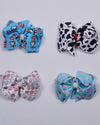 Double Loop 8in Printed Bows - Gabskia