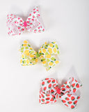 9in Chunky Bows - Fruit - Gabskia