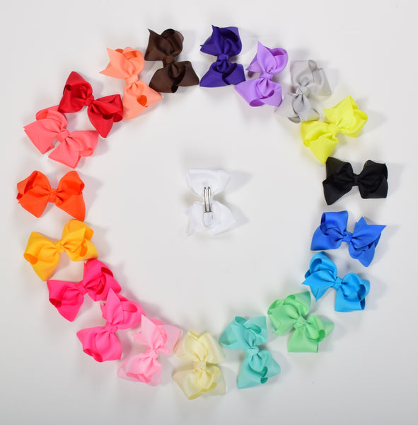 3in Chunky Bows - (Many Colors) - Gabskia