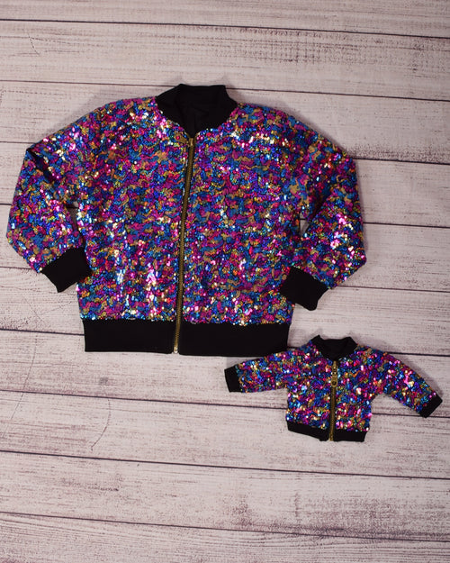 Sequin Bomber Jacket - Dolly and Me - Multi (sold separately) - Gabskia