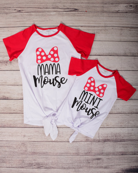 Mouse Inspired Mommy and Me Top (Sold Separately) - Gabskia