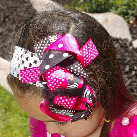 Turquoise and Silver Snowflake Headband