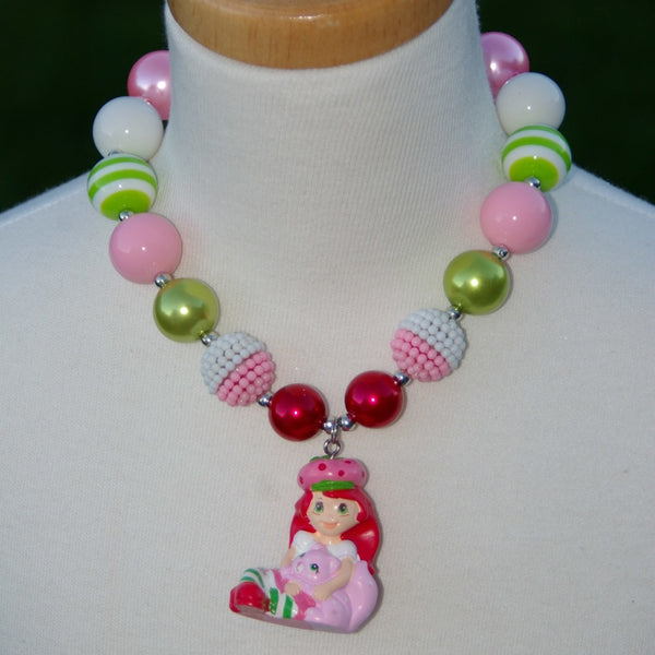 Strawberry Shortcake Characters Chunky Necklace (8 options) - Gabskia