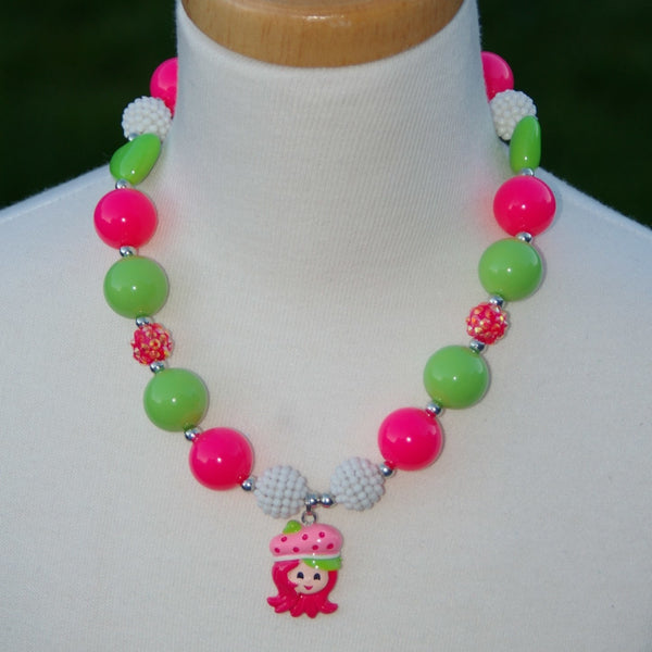 Strawberry Shortcake Characters Chunky Necklace (8 options) - Gabskia