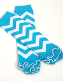 Chevron Leg Warmers - Turquoise - Gabskia