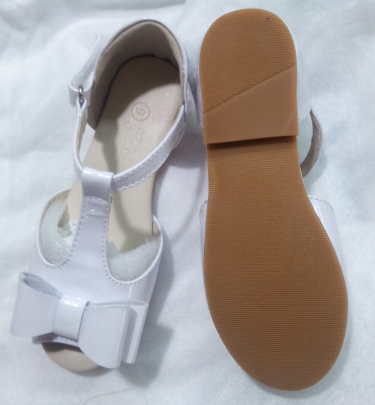 The Louise Bow Sandals - White - Gabskia