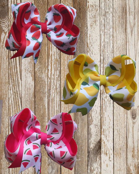 3in Chunky Bows - (Many Colors)