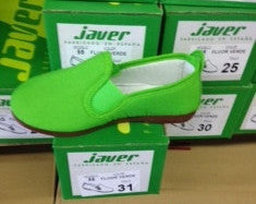 Javer/Flossy Canvas Shoes Kids - Lime Green - Gabskia