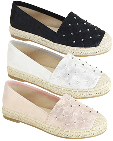 Rhinestone Espadrilles - Ladies - Gabskia