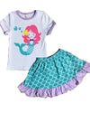 Mermaid 2pc Skirt Set - Gabskia