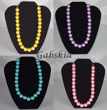 Pearl Chunky Necklace (More Colors) - Gabskia