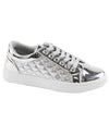 Metallic Round Toe Sneakers -Little/Big Girl Sizes - Gabskia