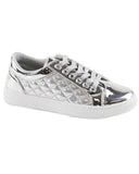 Metallic Round Toe Sneakers -Little/Big Girl Sizes - Gabskia