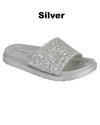 Glitter Slide Sandals - Women - Gabskia