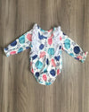 Watercolor Pumpkin Bubble Romper